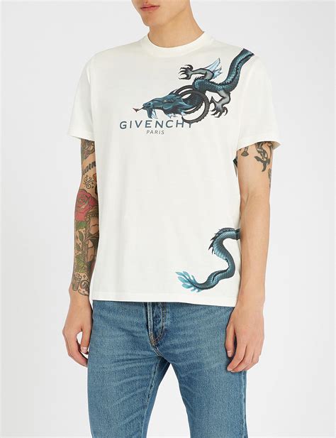 givenchy t shirt dragon mens|givenchy t shirt with holes.